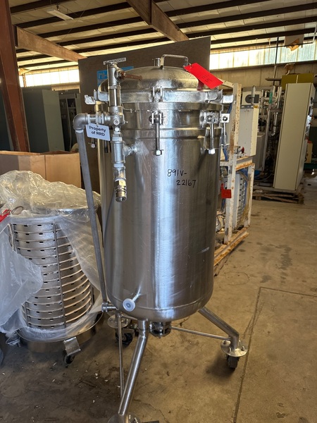 25.67 sq.ft. Scavenger #18-D-16, Alloy 20 jacketed Pressure Leaf Filter, 60 psig @ 350°F, 52 gallon, 2005 - Image 1