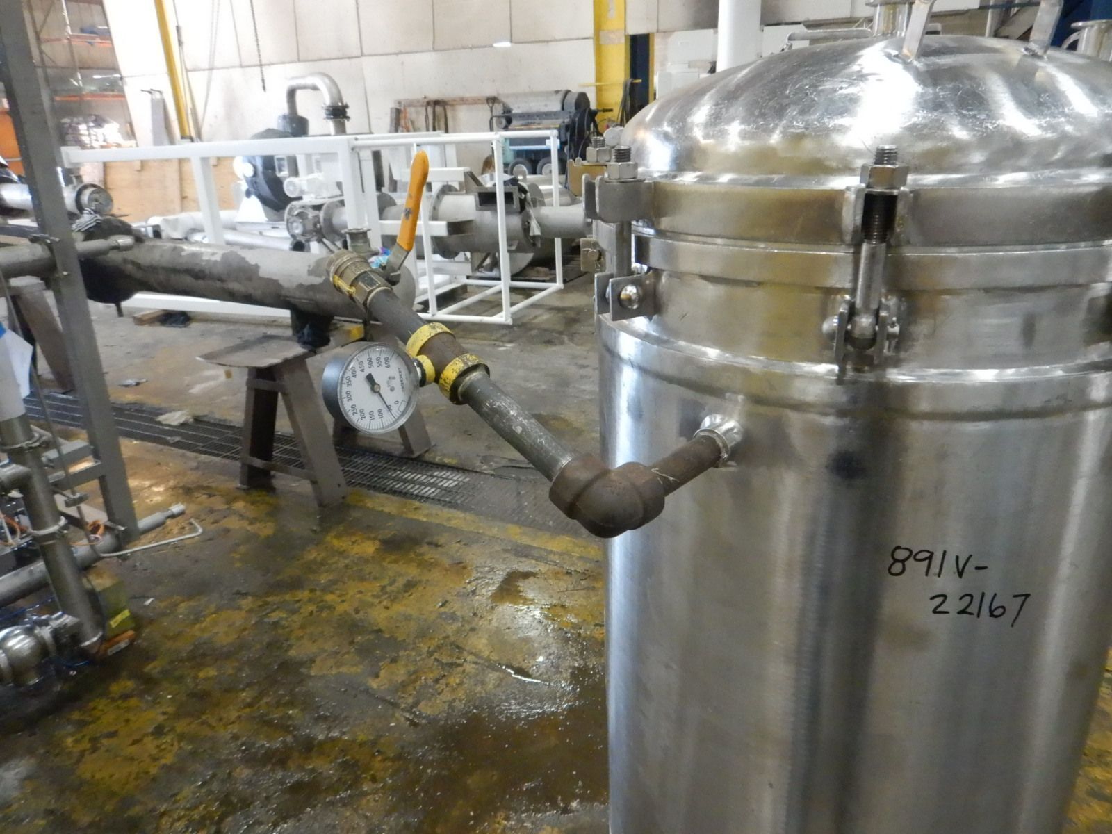 25.67 sq.ft. Scavenger #18-D-16, Alloy 20 jacketed Pressure Leaf Filter, 60 psig @ 350°F, 52 gallon, 2005 - Image 7