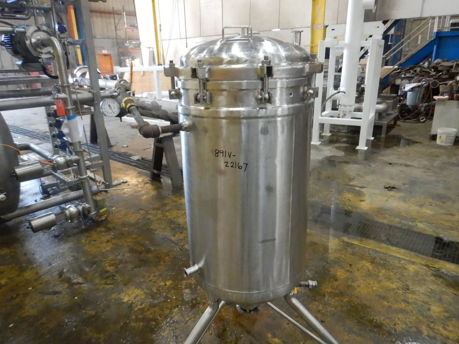 25.67 sq.ft. Scavenger #18-D-16, Alloy 20 jacketed Pressure Leaf Filter, 60 psig @ 350°F, 52 gallon, 2005 - Image 10