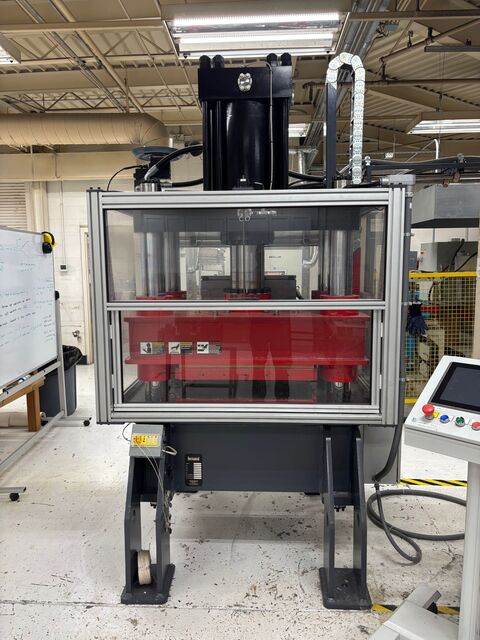 250 Ton, Beckwood #4P250F2828, 4-POST, heated platen press, 12" stroke, 12" DL, 28" x 28" heated platens, 2023 - Image 1