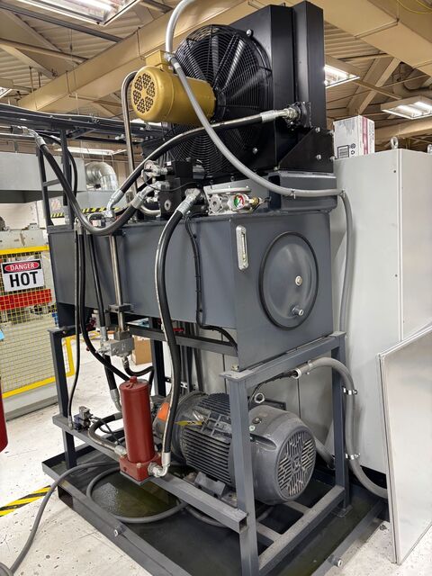 250 Ton, Beckwood #4P250F2828, 4-POST, heated platen press, 12" stroke, 12" DL, 28" x 28" heated platens, 2023 - Image 2