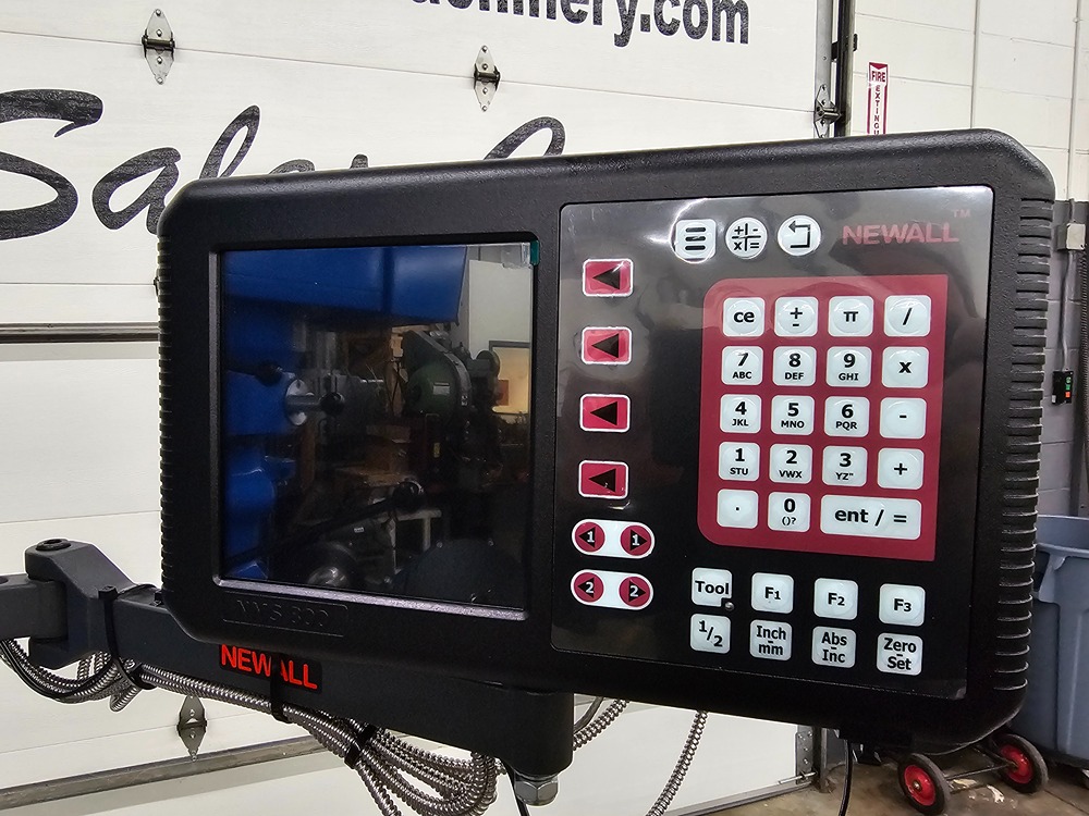 Summit #EVS-349B, milling machine, 9" x49"table, 3 HP, 2-Axis Newall NMS800 digital read out, power feed - Image 10