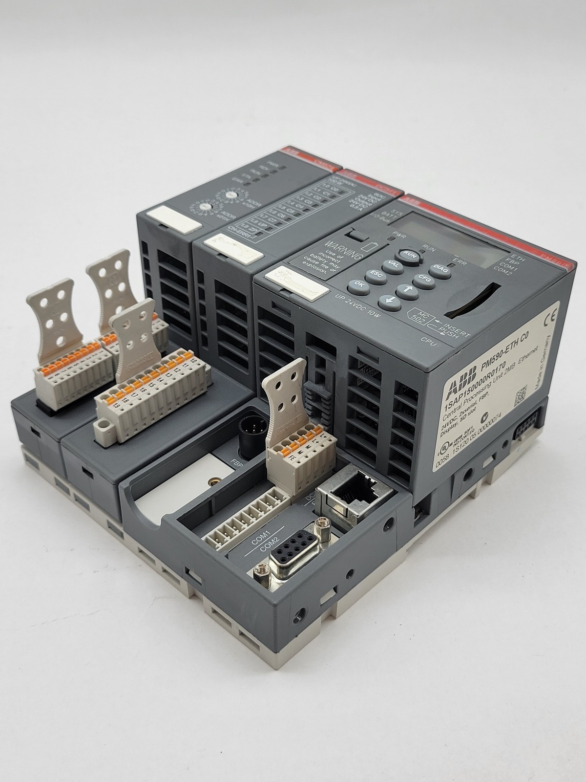 ABB #PM590-ETH-C0, Central Processing Unit, w/ Communication Module, 2MB, 24 VDC, 10W - Image 4