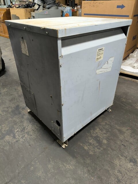 225 KVA 480 Primary, 208Y/120 Secondary Siemens 3F3Y225, General Purpose Transformer, 3Ph, 3R, AS-IS - Image 1