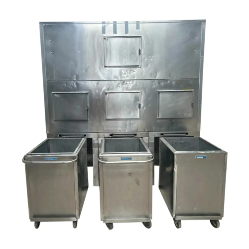 Kloppenberg & Co, Stainless Steel Mobile Express Storage Ice Bin, 35" width x 100" H - Image 2