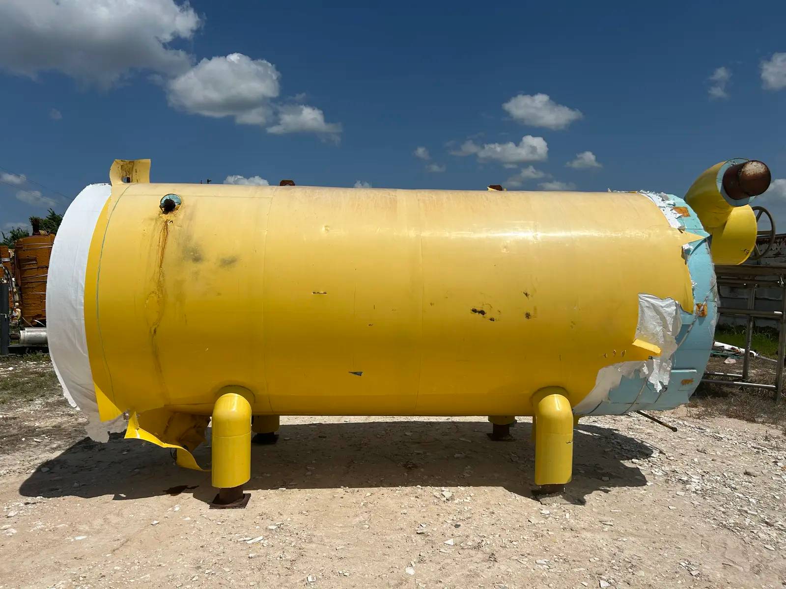 226 sq.ft., 250 psi sheel, 250 psi tube, Industrial Service & Fabricators #HI 72-185, Horizontal Ammonia - Image 7