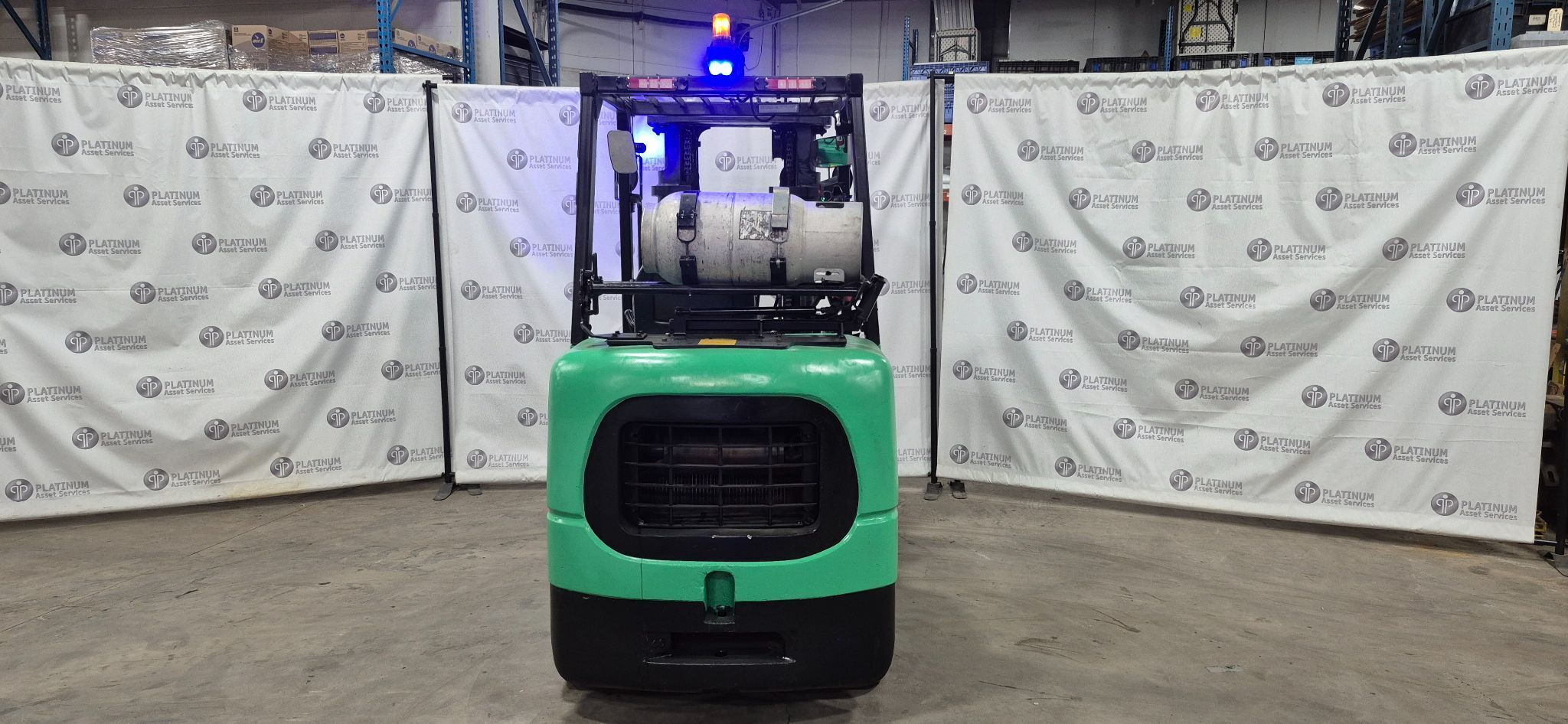 8000 lb. Mitsubishi #FGC40K, LPG forklift, 3 stage, 183" lift, 12463 hours, reconditioned, 2017 - Image 5
