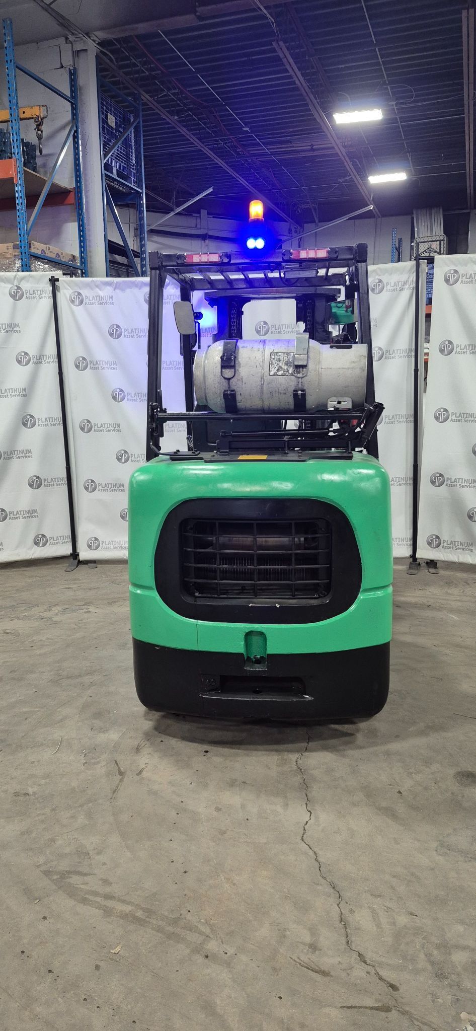 8000 lb. Mitsubishi #FGC40K, LPG forklift, 3 stage, 183" lift, 12463 hours, reconditioned, 2017 - Image 6