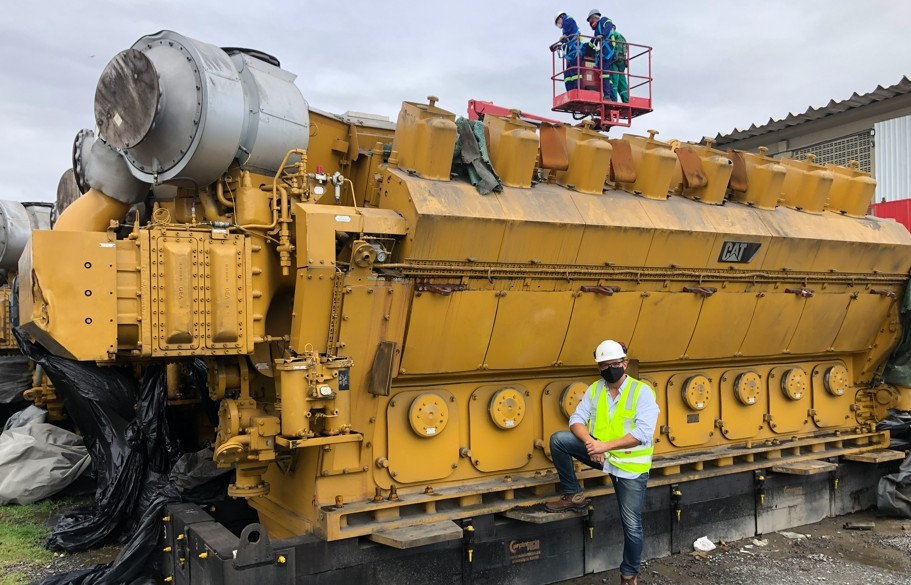 Caterpillar #16CM32C, 7370 MW, 13800 Volts, 60 Hz, Diesel/HFO Generator Sets, surplus (5 available) - Image 1