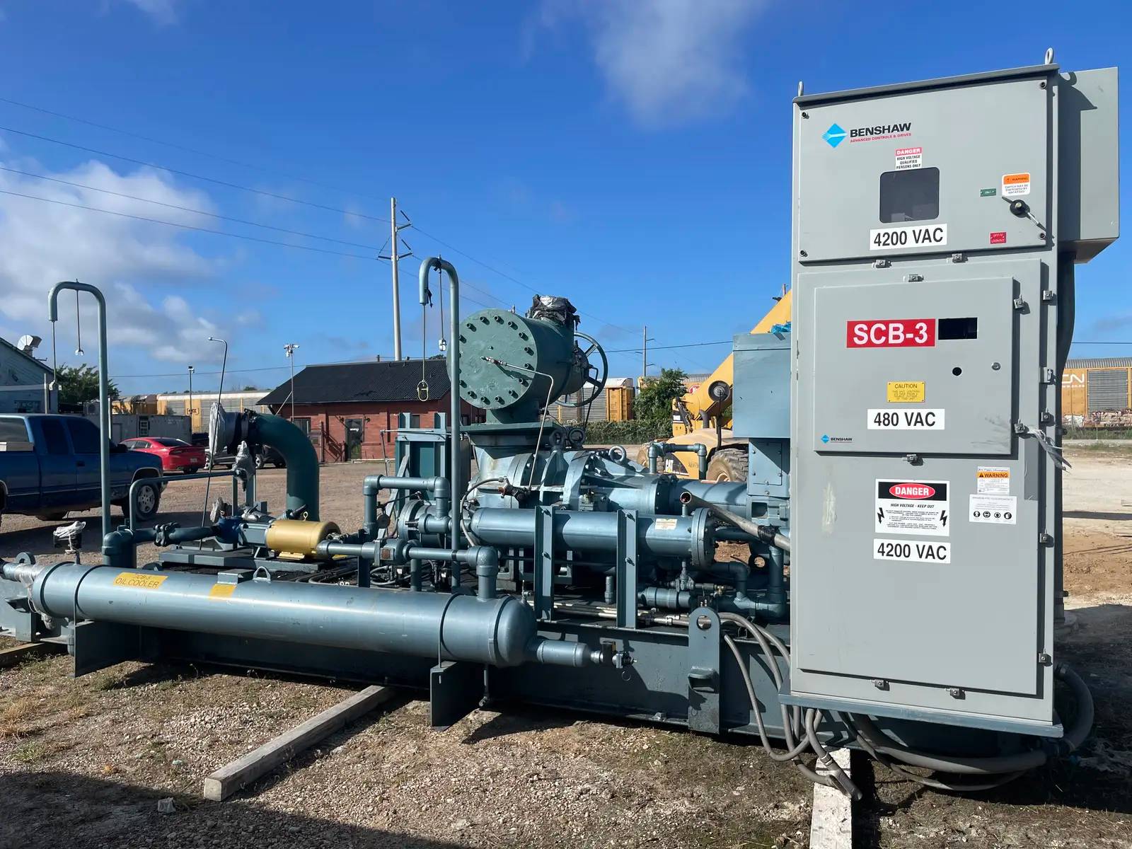 687 HP Frick #RWB-II-496V, Rotary Screw Compressor Package, 350 psi, 3600 RPM, 4800/4160 V., 60 Hz, 3-Ph. - Image 3
