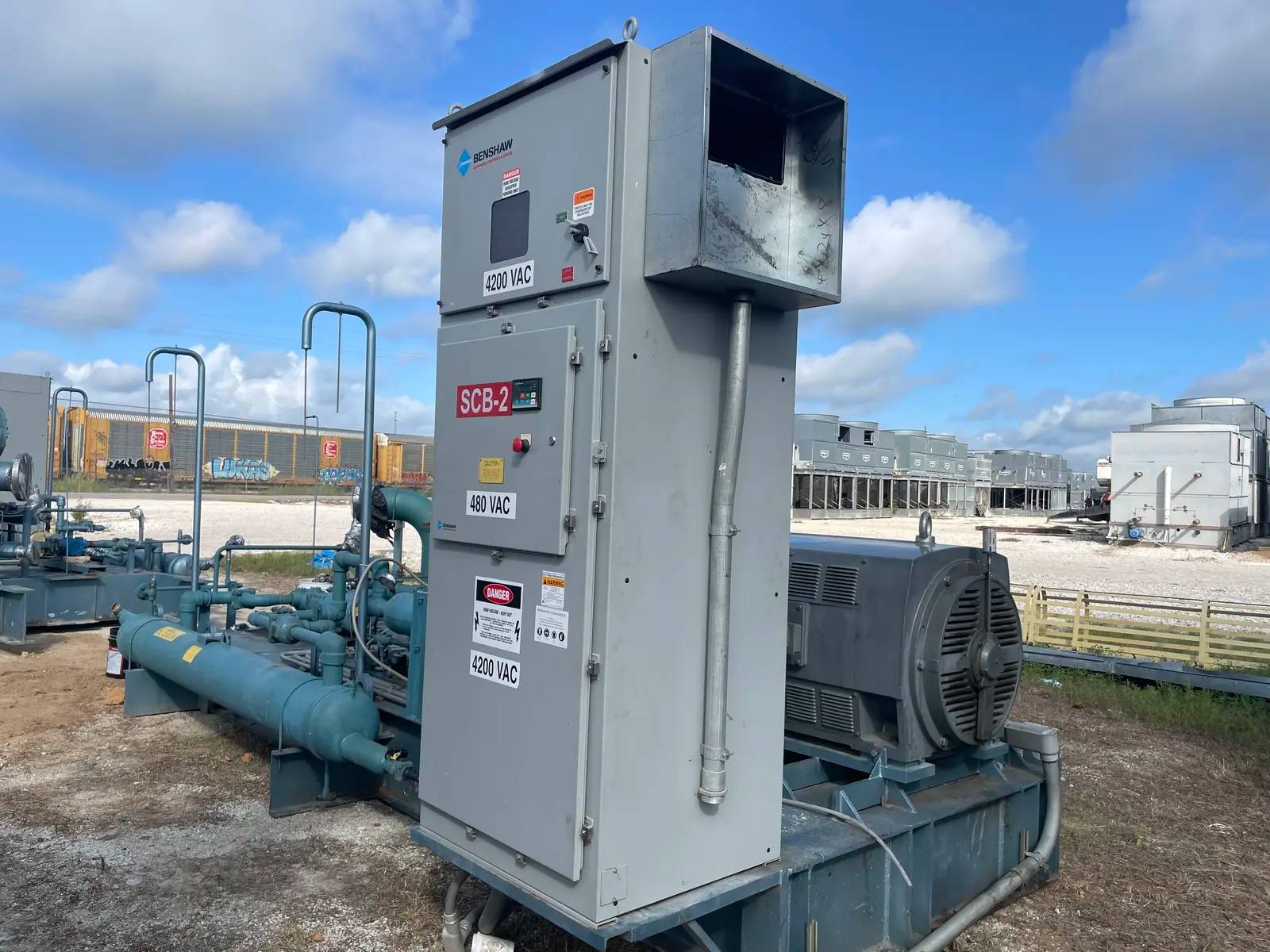 500 HP Frick #RWB-II-496V, Rotary Screw Compressor Package, 350 psi, 3570 RPM, 60 Amp., 4160 V., 60 Hz, 3-Ph. - Image 6