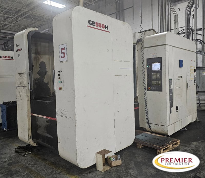 Enshu #GE580H, CNC horizontal machining center, Fanuc 31iMB, 31.5" X, 31.5" Y, 32.7" Z, 10000 RPM, 40 - Image 1