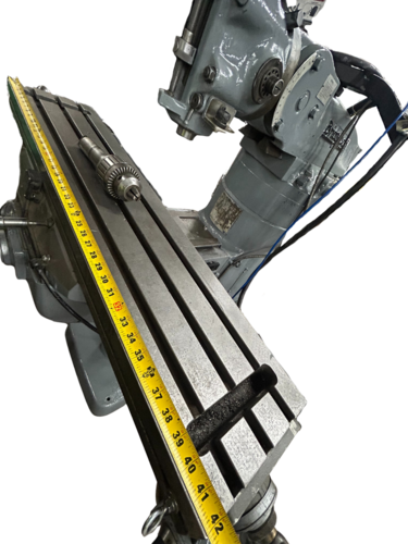 Bridgeport, vertical mill, drive serial #J245-8 86, 9" x42" table, 2 HP, reconditioned - Image 7