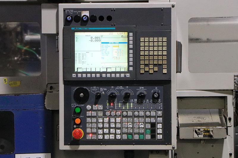 Muratec #MW-120, twin spindle CNC lathe, Muratec/Fanuc pendant Control, (2) 3-jaw 8" chucks, 2013 - Image 8