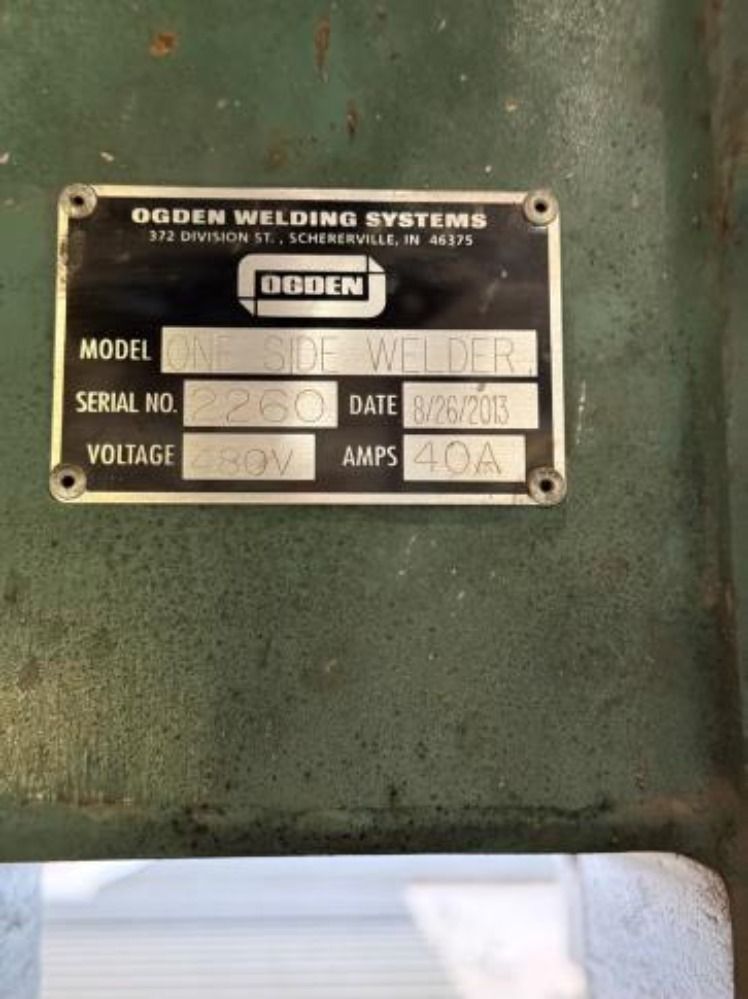 Ogden #ONE-SIDE-WELDER, Welder, 480 V., 40A, 2013 - Image 2