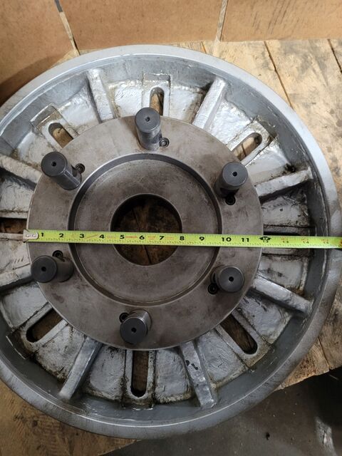 20" lathe face plate, slotted, D1-11 camlock mount - Image 10