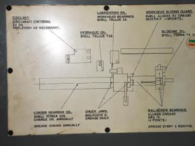 Butler Newall #ICG100, (2) 4-jaw 40" chks, 16" thru hole, 24' BF, GE Fanuc, hollow spindle, 2005, #17641 - Image 3