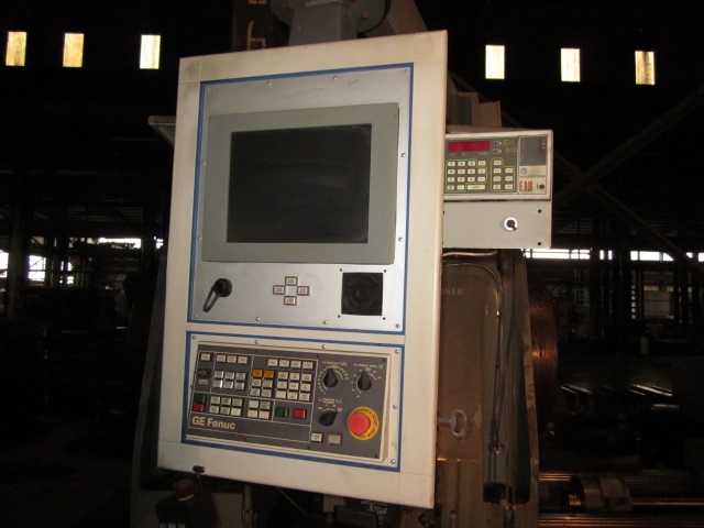 Butler Newall #ICG100, (2) 4-jaw 40" chks, 16" thru hole, 24' BF, GE Fanuc, hollow spindle, 2005, #17641 - Image 4