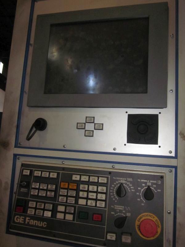 Butler Newall #ICG100, (2) 4-jaw 40" chks, 16" thru hole, 24' BF, GE Fanuc, hollow spindle, 2005, #17641 - Image 7