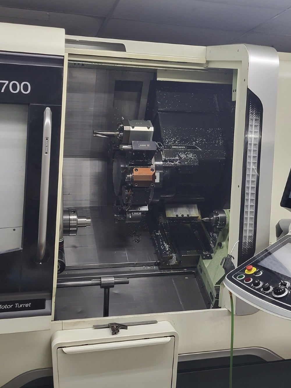 DMG, Mori #NLX-2500Y/700, CNC Lathe, Live Tooling, Y-Axis, 3" Spindle, 10" Chuck, S30 Collet Chuck, Low - Image 2