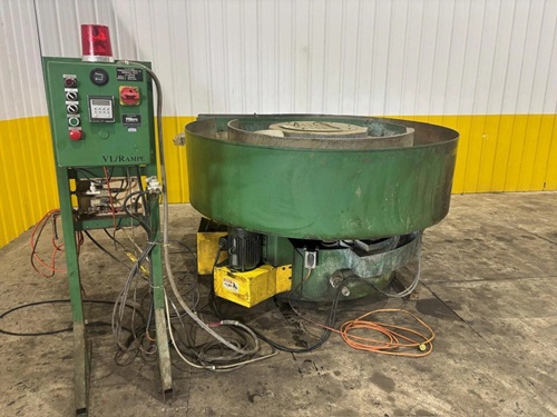 VL Rampe #SB-8.5SWC, dual media vibratory deburring machine, 8.5 cu.ft., timer, lube injection - Image 5