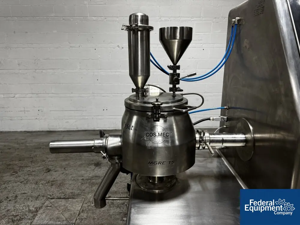 15 Liter Cosmec #MGR-15-Lab, High Shear Mixer, 460 V., 6 bar, Stainless Steel, 2020, AS IS - Image 6
