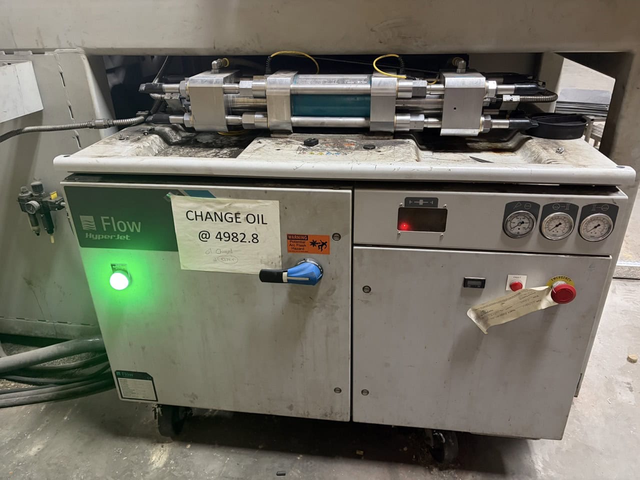 Flow #Mach-3-4020B-XD, 13' x 6' Table, 136" X, 78" Y, 7" Z, 100 HP, 5-Axis Dynamic XD cutting head, 87000 - Image 8