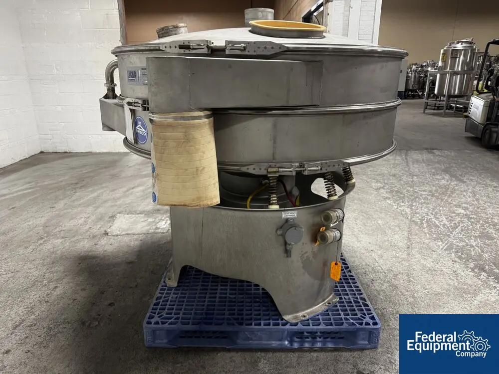 60" Sweco #XS60, Screen, Single Deck, Stainless Steel, base, 2.5 HP, 460 V. (2 available) - Image 6