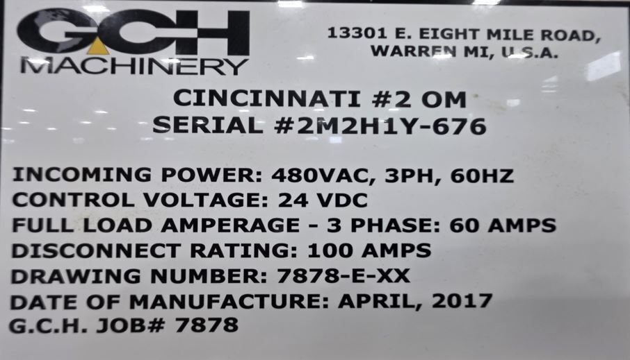 Cincinnati No. 2 Mdl. O-M, centerless grinder, Allen Bradley controller, reman. 2017 - Image 8
