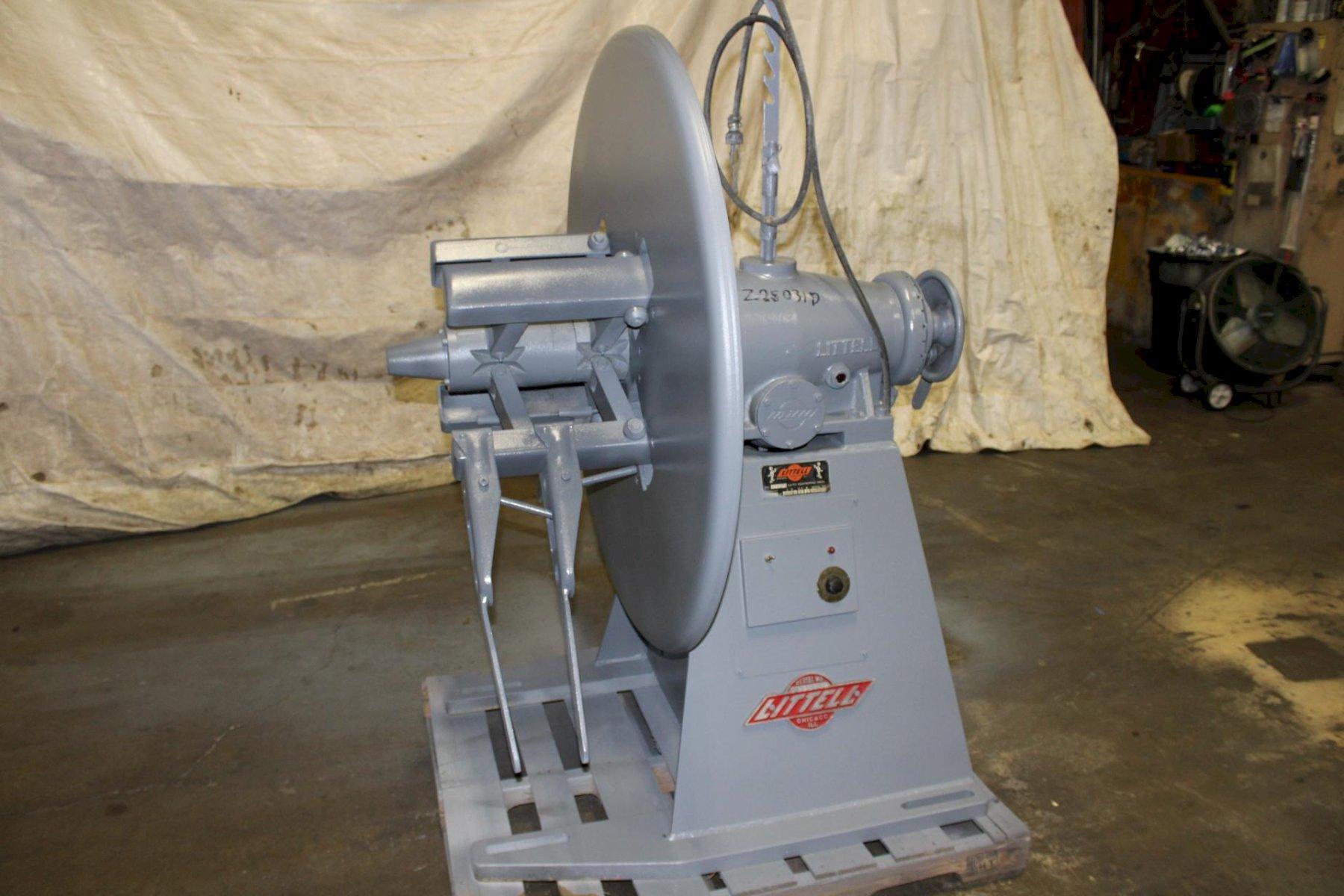 2500 lb. Littell #25-12, non-mororized uncoiler, 14" mandrel, 12" width, 48" outside dimensions, 15"-20" ID - Image 1