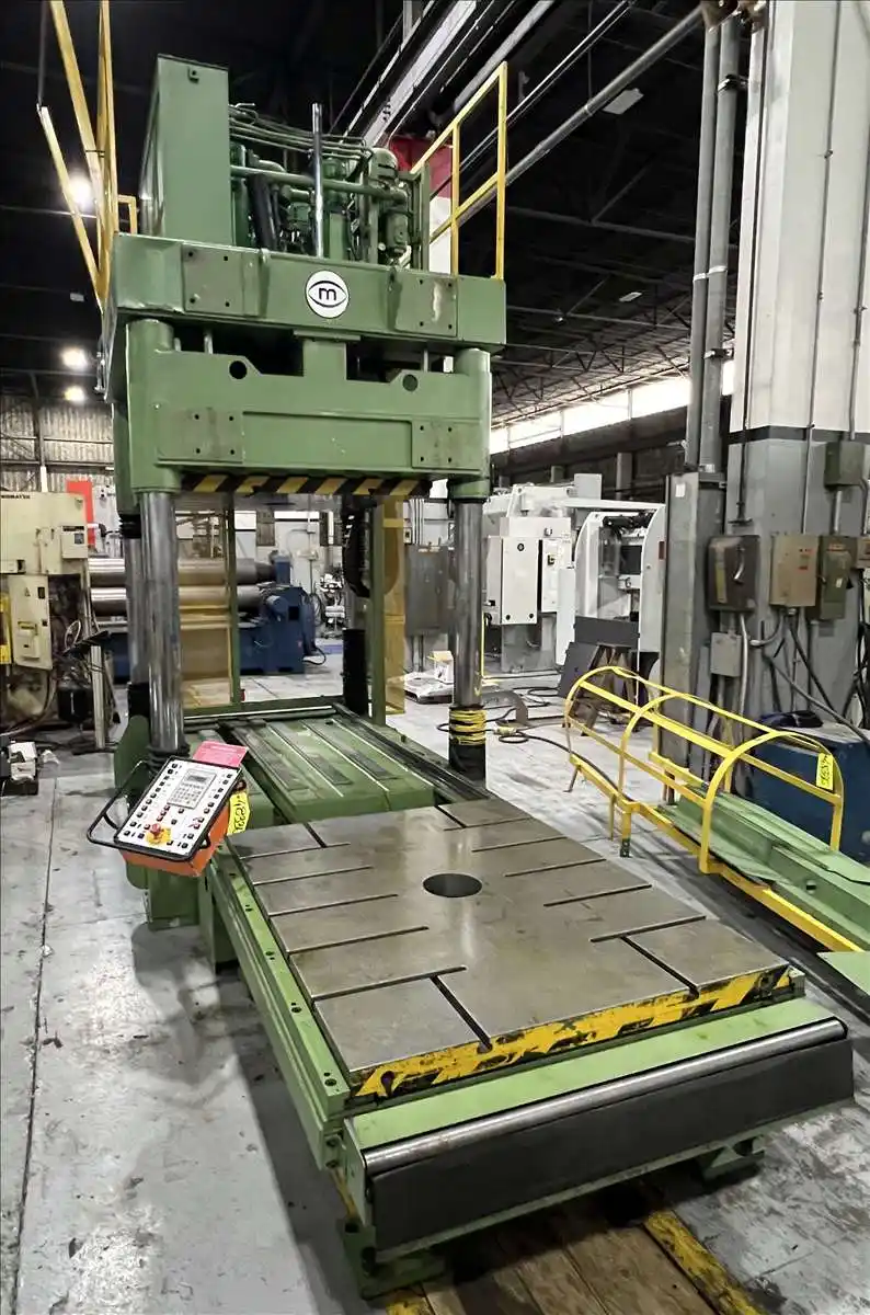 110 Ton, Millutensil #MIL-162, die tryout & spotting press, 39.4" stroke 24 HP, Siemens PLC, 1995 - Image 2