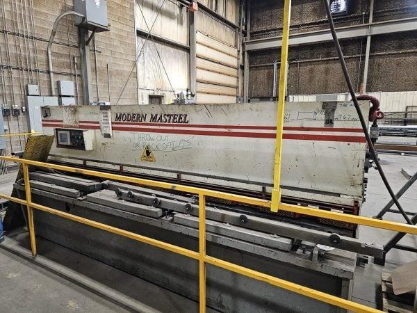 1/4" x 10' Masteel #MSH-10250, hydraulic shear, 5-7/8" throat, 15 HP - Image 3