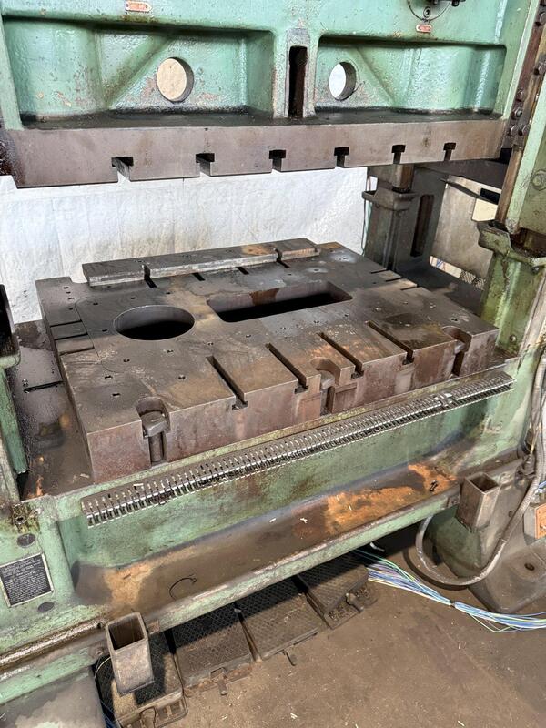 100 Ton, Minster Piece Maker #P2-100-48, straight side double crank, 4" stroke, 17" Shut Height, 4" adj. - Image 5