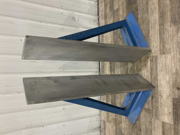 10-1/4" x 48" x 21-1/2" Aluminum angle plates, pair - Image 1