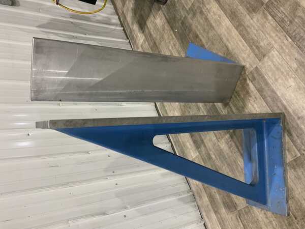 10-1/4" x 48" x 21-1/2" Aluminum angle plates, pair - Image 2