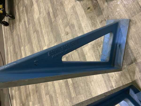 10-1/4" x 48" x 21-1/2" Aluminum angle plates, pair - Image 4