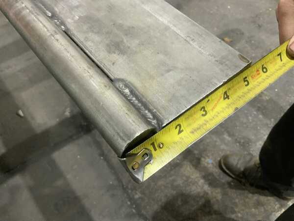 72-3/4" L, Male radius press brake die, 5-1/4" die height, 1-1/4" radius diameter, 1/2" tang - Image 6