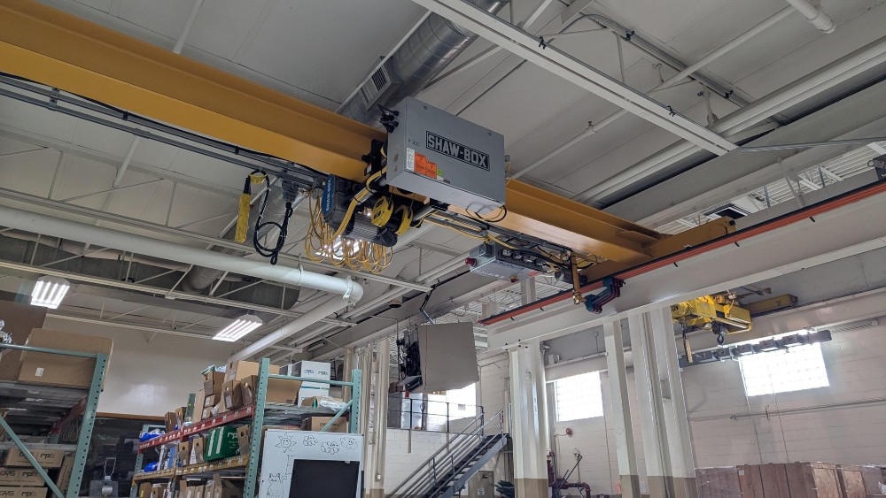 2 Ton, Shaw-Box, 37' 1" Span, 22' Lift, Class D, Pendant, VFD Bridge, 2015 [#2629] - Image 2