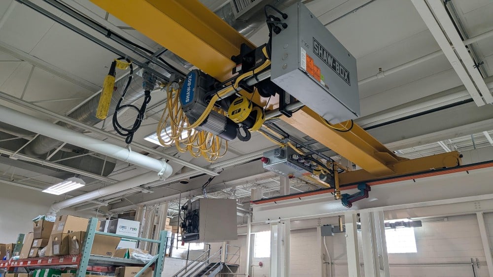 2 Ton, Shaw-Box, 37' 1" Span, 22' Lift, Class D, Pendant, VFD Bridge, 2015 [#2629] - Image 4
