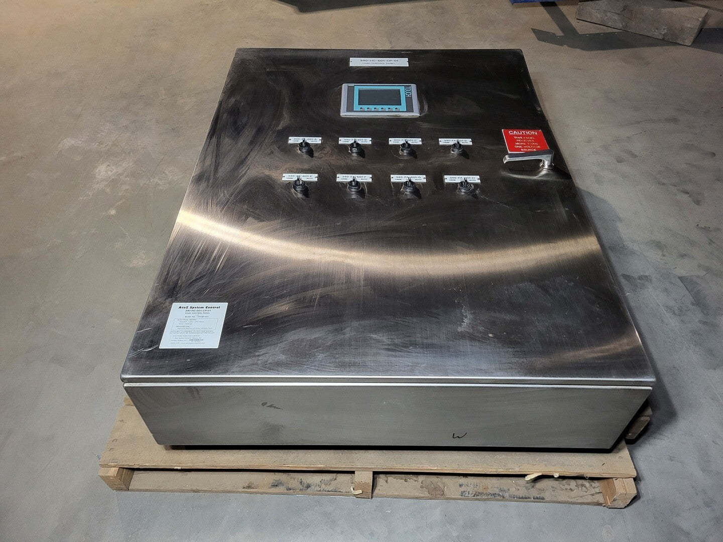 HVAC Control Panel #340-HC-601-CP-01, 10 Amp., 120 Volts, 1-Ph., 60 Hz, 2011 - Image 1