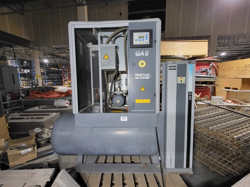 26 cfm, 131 psi, Atlas Copco #GA5, Rotary Screw Air Compressor, 7 HP, 240 V., 3-Ph., 2006 - Image 4