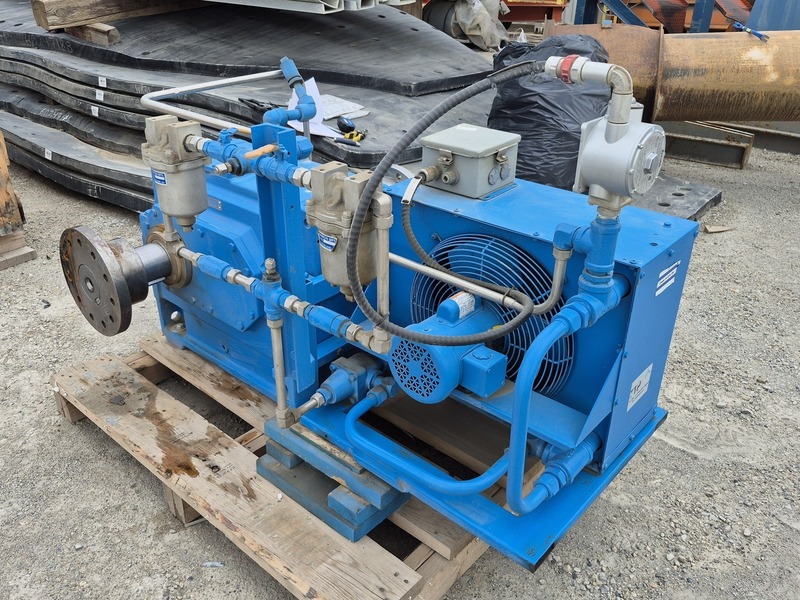 600 HP @ 1780 RPM, Flender #H1 SH 7A, Gear Reducer Assembly w/ Oil Cooling, Helical - Image 5
