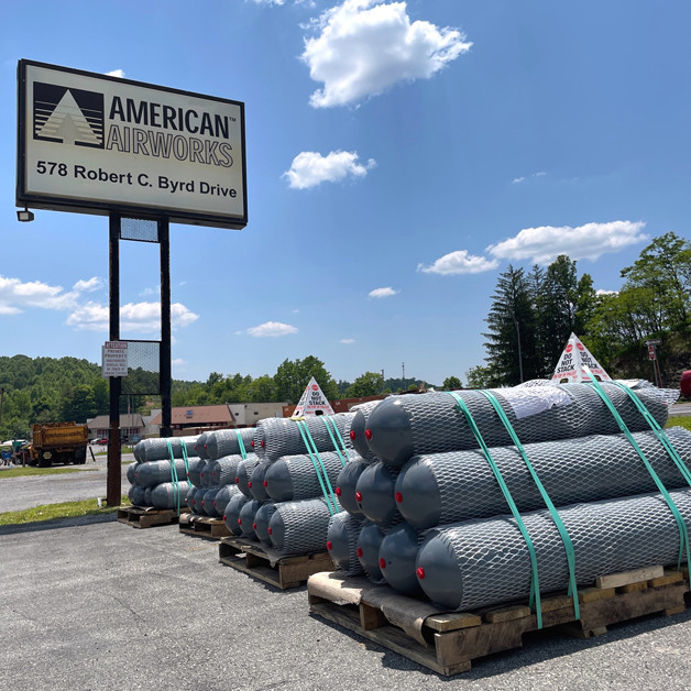 11 gallon 7000 psi 517 bar, 10" outside dimension x 54" L, Norris Vessel, 8BA711 - Image 1