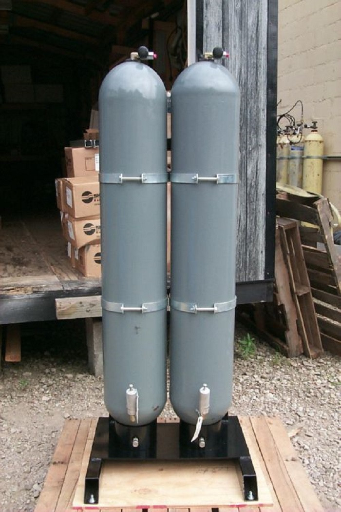 11 gallon 7000 psi 517 bar, 10" outside dimension x 54" L, Norris Vessel, 8BA711 - Image 4