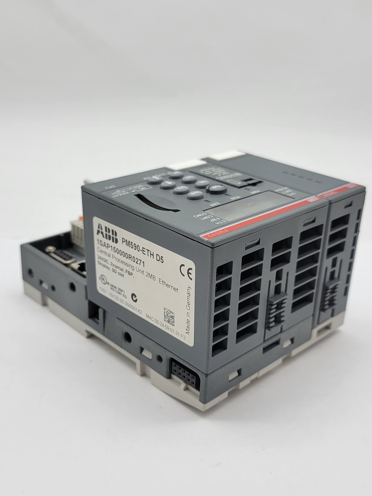 ABB #PM590-ETH-D5, Central Processing Unit, w/ Communication 2MB, 24VDC, 10Wire, TA524 - Image 7