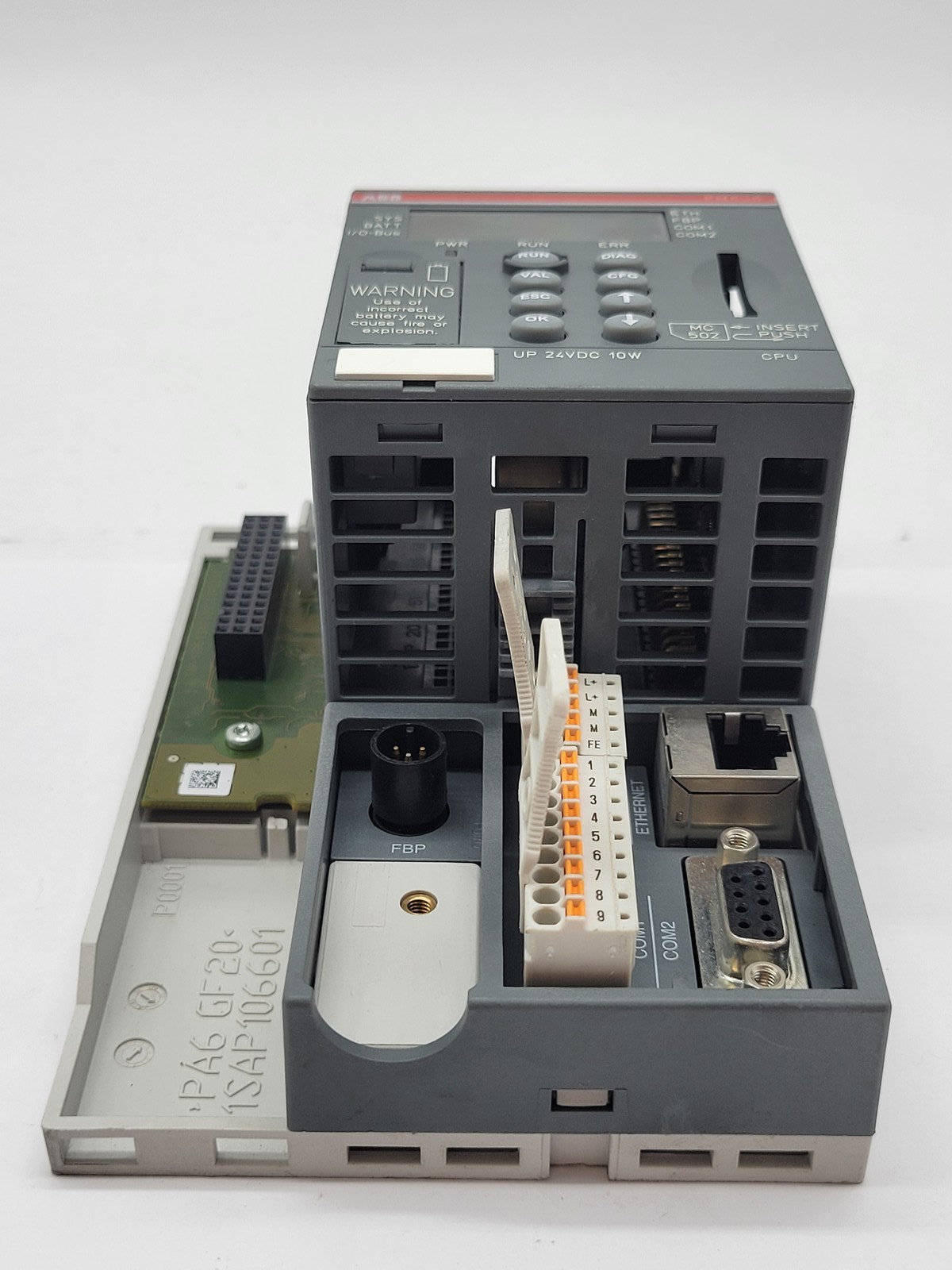 ABB #PM590-ETH-D5, Central Processing Unit, 1SAP150000R0271, 2MB, 24V., 10Wire - Image 4