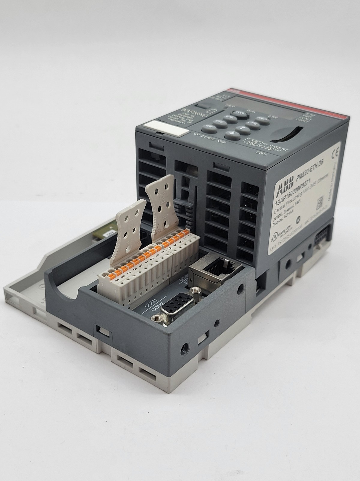 ABB #PM590-ETH-D5, Central Processing Unit, 1SAP150000R0271, 2MB, 24V., 10Wire - Image 5