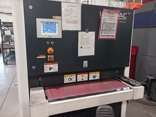 Lissmac #SMD-123-RE, deburring & edge rounding machine, 37.4" width, 38.2" x 74.8" belt, LNS Hydroexpress 320 - Image 2