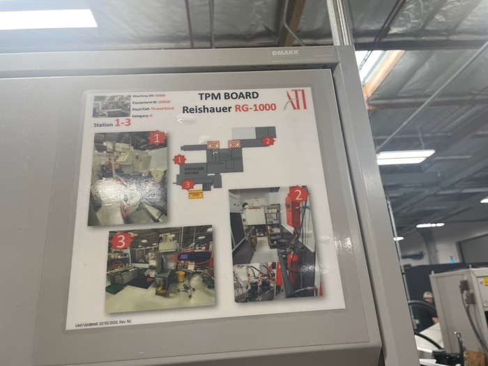 Reishauer #RG-1000, CNC thread grinder, 250mm diameter x 1500mm part length, excellent, under power, 2000 - Image 10