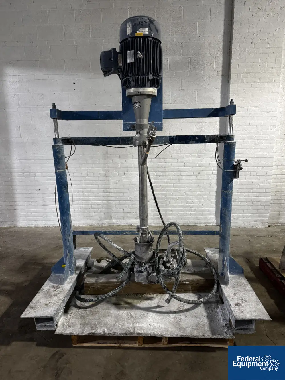 Ystral #N7-4TDS, Mixer, Stainless Steel, 15 HP, 230/460 V., explosion proof motor, on adjustable stand, w/ - Image 3